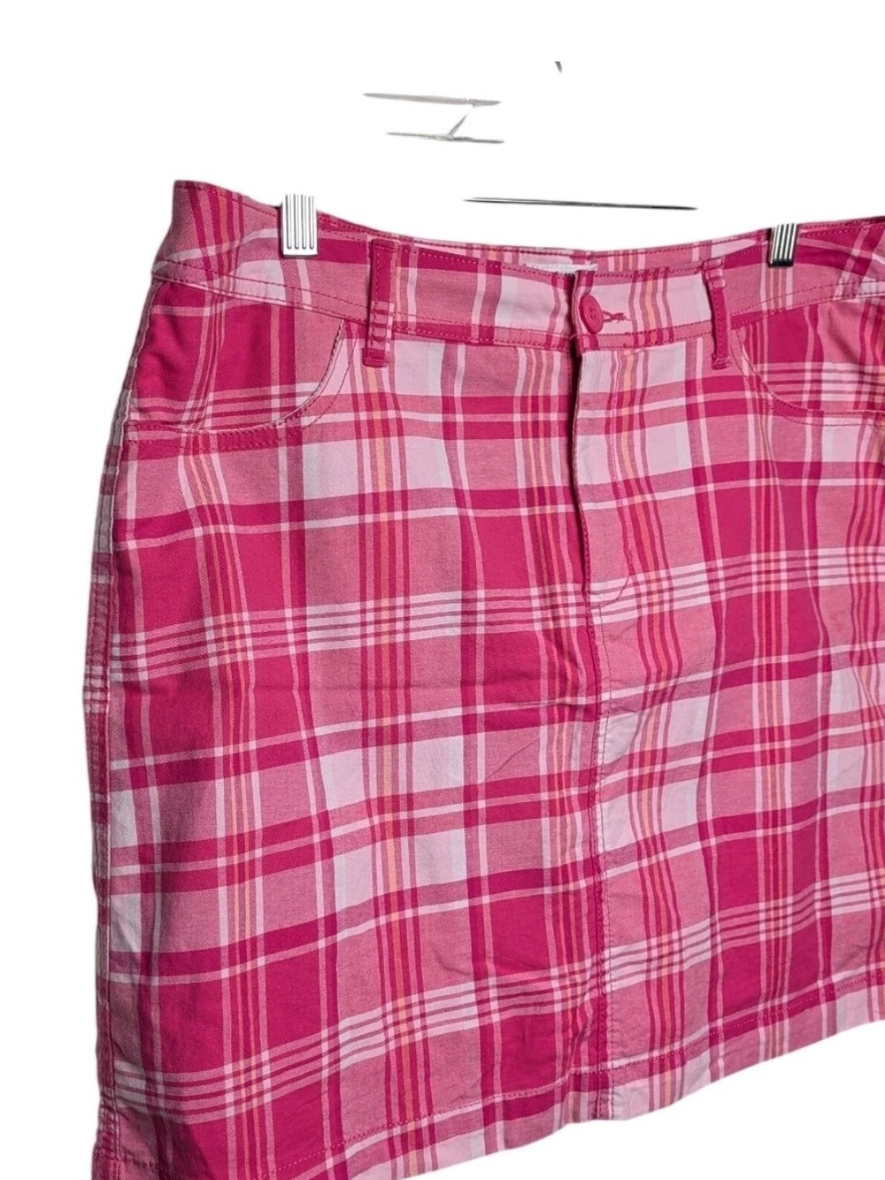 St John's Bay Pink Plaid Women's Skirt New Without Tags - Picture 4 of 7